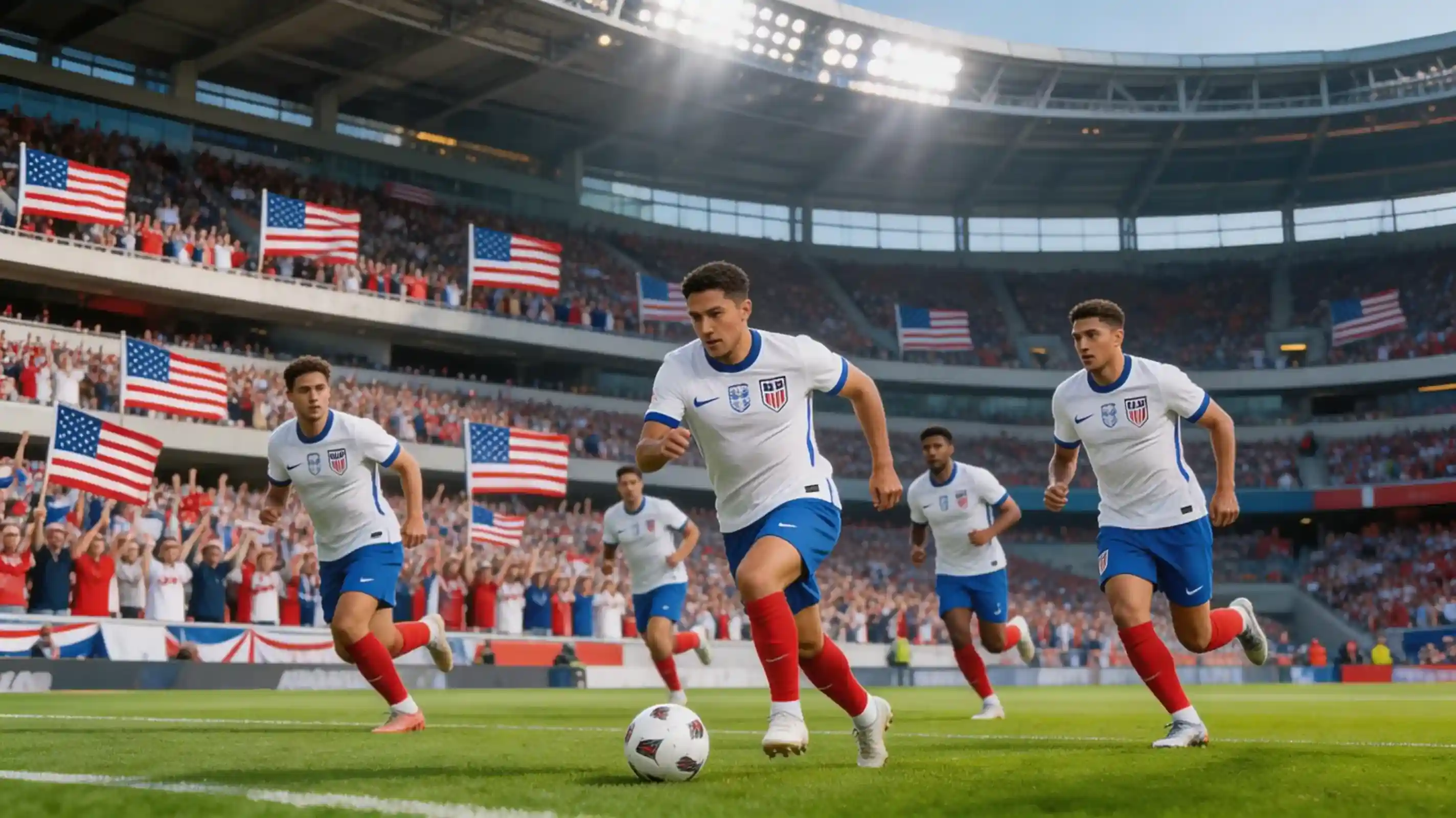 Christian Pulisic leder USA:s anfall under en landskamp