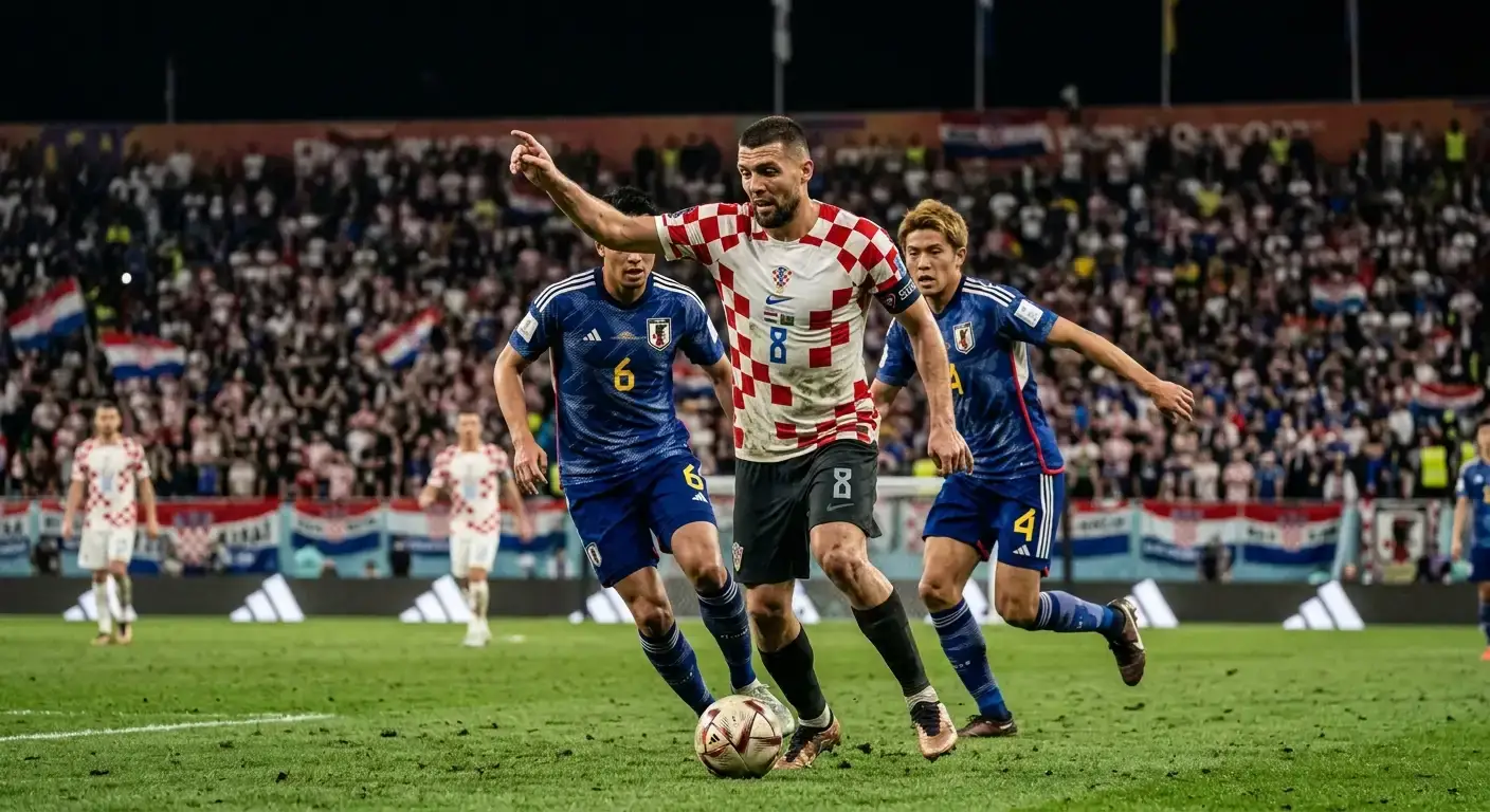 Rutinerad mittfältare dirigerar spelet i en tät VM-slutspelsmatch